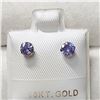 Image 1 : 10K YELLOW GOLD TANZANITE(0.54CT) PEARL