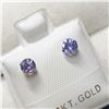 Image 2 : 10K YELLOW GOLD TANZANITE(0.54CT) PEARL