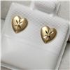 Image 3 : 14K YELLOW GOLD HEART SHAPED WITH DIAMOND