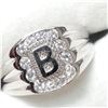 Image 2 : SILVER CUBIC ZIRCONIA RING (~SIZE 10)