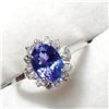 Image 2 : 10K WHITE GOLD TANZANITE(1.22CT) DIAMOND