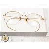 Image 1 : ANTIQUE GOLD FILLED VINTAGE EYE GLASSES