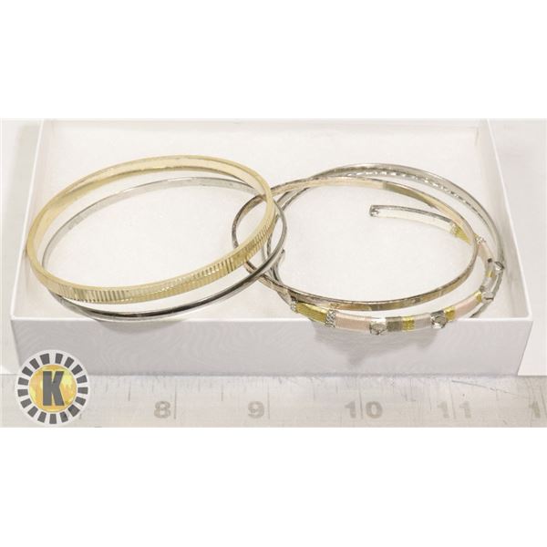 LOT OF 6 MIXED DESIGN COSTUME BANGLES