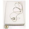 Image 1 : .925 STERLING CRYSTAL PENDANT ON 24" CHAIN