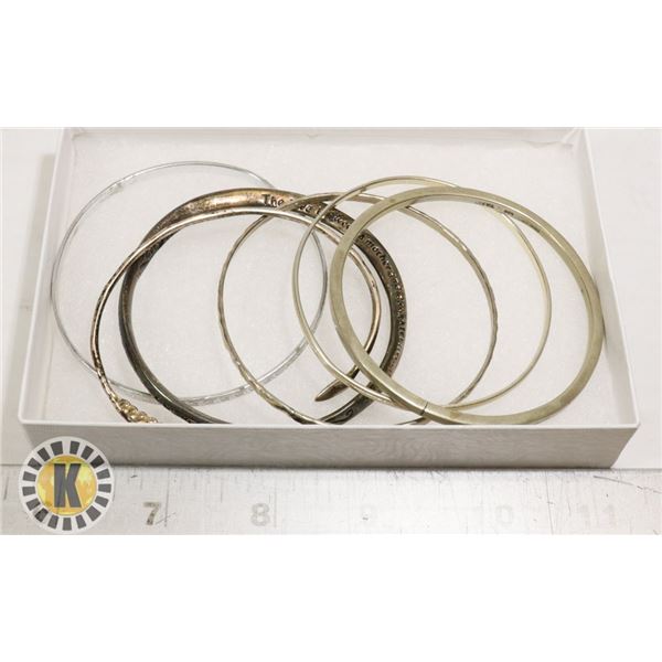 LOT OF 6 MIXED DESIGN COSTUME BANGLES