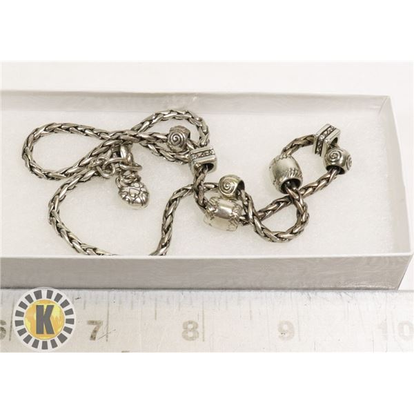 BEAD CHARM COSTUME JEWELRY NECKLACE