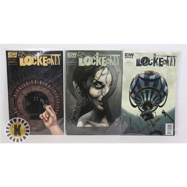 IDW LOCKE & KEY ALPHA ISSUE 1 & 2 + GUIDE