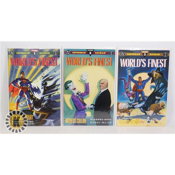 DC COMICS WORLDS FINEST ISSUES 1-3