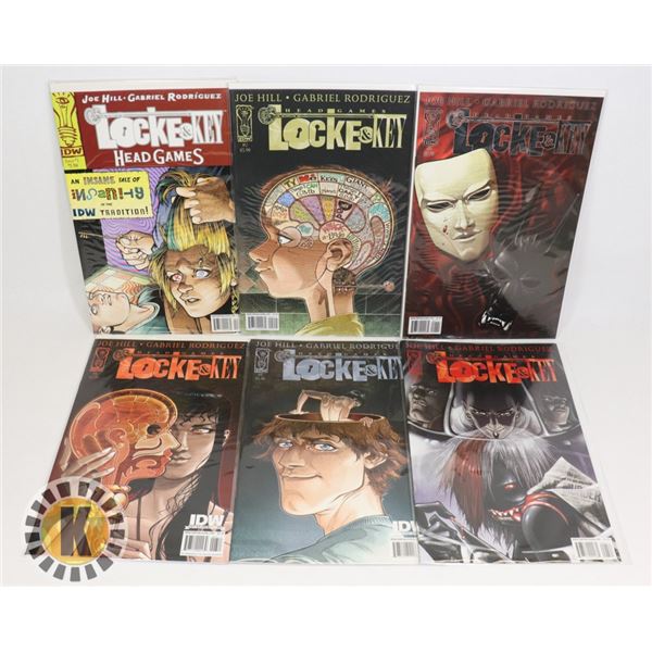 IDW LOCKE & KEY HEAD GAMES ISSUES 1-6