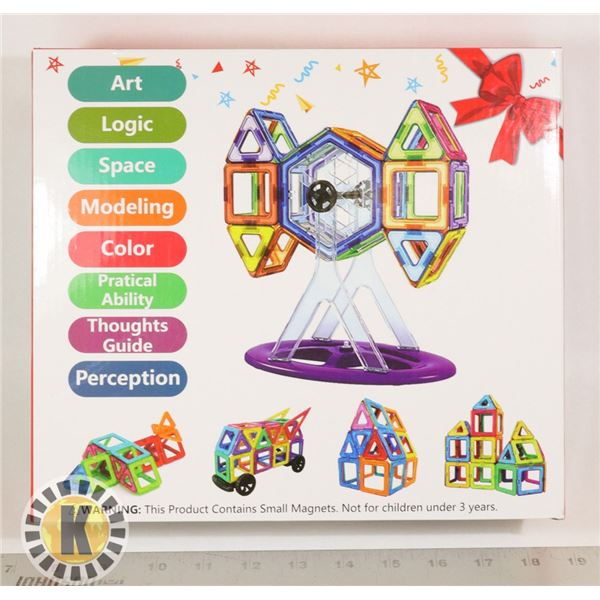 MAGNETIC BLOCKS 133PC BUILDING TOY SET