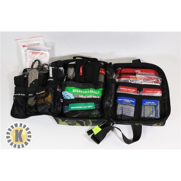 SURVIVAL/FIRST AID KIT IN CARRY CASE