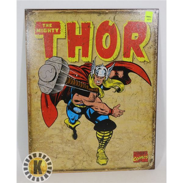 THE MIGHTY THOR METAL WALL ART