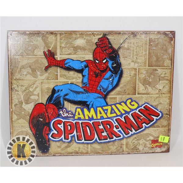 THE AMAZING SPIDERMAN METAL WALL ART