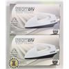 Image 1 : 2 NEW WHITE STEAMPLY TRAVEL STEAMERS