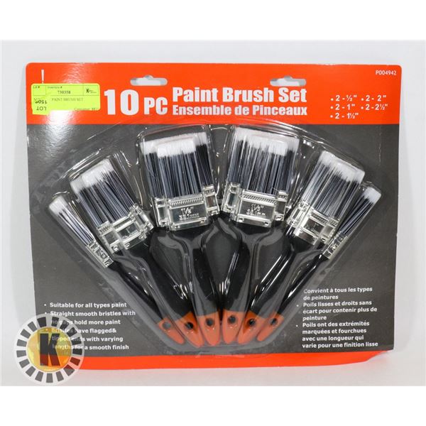 NEW 10PC PAINT BRUSH SET