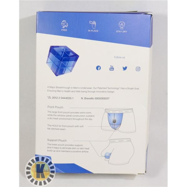 CASE OF 3 SEPARATEC 2 POUCH MENS UNDERWEAR