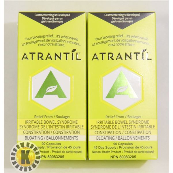 TWO BOTTLES OF ATRANTIL CAPSULES (90 EACH)