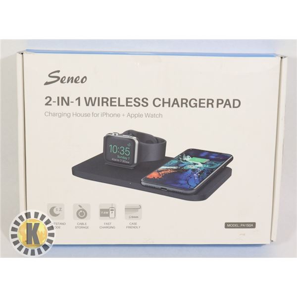 SENEO 2 IN 1 WIRELESS CHARGER PAD