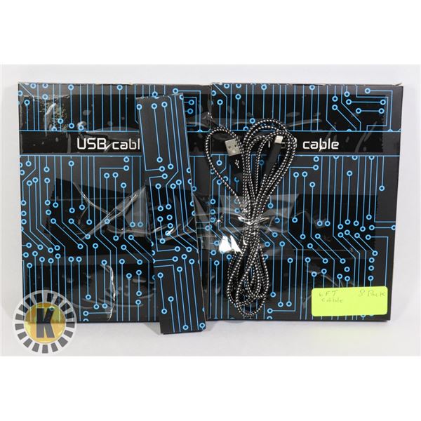 TWO PACKS OF 8 APPLE CHARGE CABLES