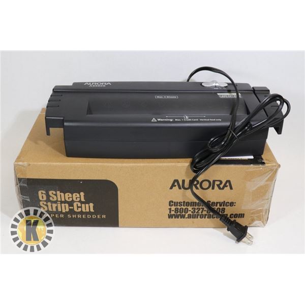 AURORA 6 SHEET PAPER SHREDDER