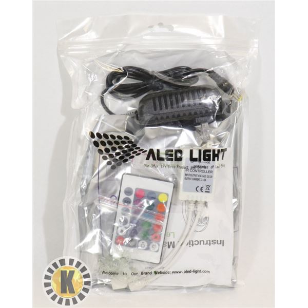 LED LIGHT STRIP WITH REMOTE AND POWER SUPPLY