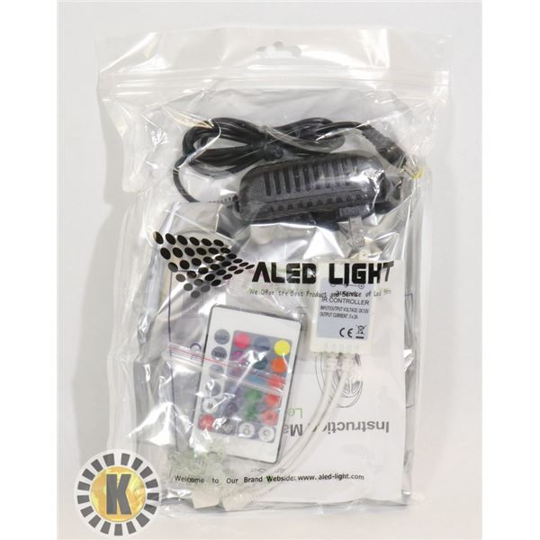LED LIGHT STRIP WITH REMOTE AND POWER SUPPLY