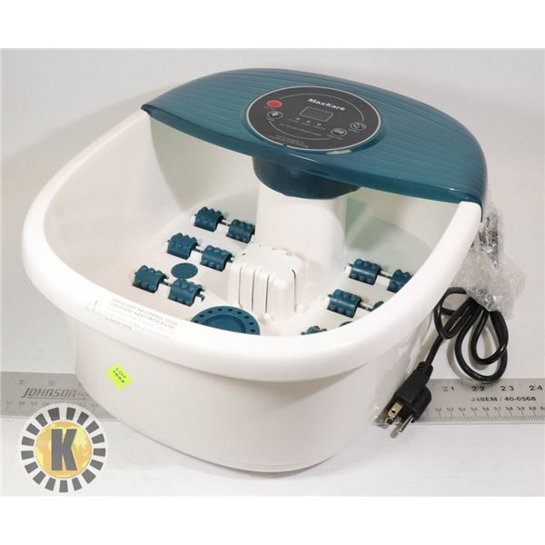 MAX CARE HEATED BUBBLING FOOT BATH