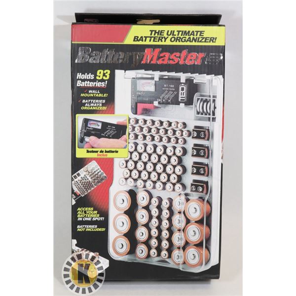 BATTERY MASTER BATTERY ORGANIZER WITH BATTERY