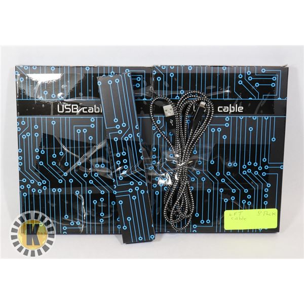 TWO PACKS OF 8 APPLE CHARGE CABLES