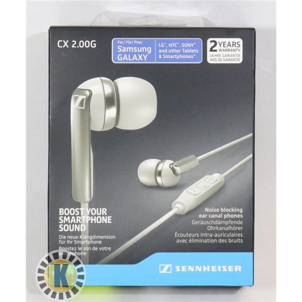 SENNHEISER NOISE BLOCKING EAR CANAL HEADPHONES