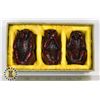 Image 1 : SET OF THE THREE EVILS MONKEYS, SEE NO EVIL, HEAR