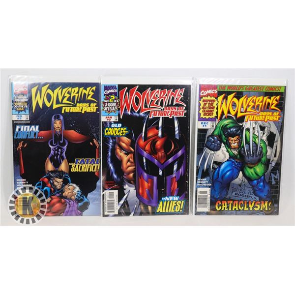MARVEL COMICS WOLVERINE DAYS OF FUTURE PAST 1-3