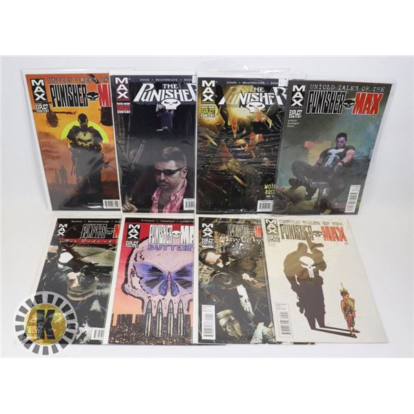 MAX COMICS PUNISHER MAX, 8 COMIC MIX