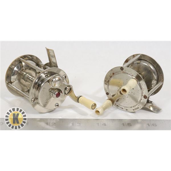 2 1940'S ANTIQUE REELS INC PEN/EAGLE 100