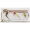 Image 1 : 3 VINTAGE LURES, 1940'S - 1950'S. GREAT SHAPE