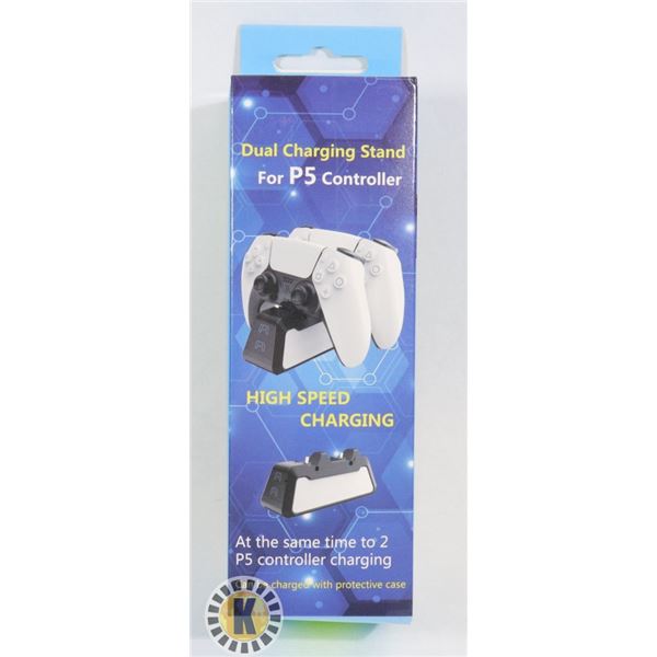 NEW DUAL CHARGER FOR PLAYSTATION 5, UNOPENED