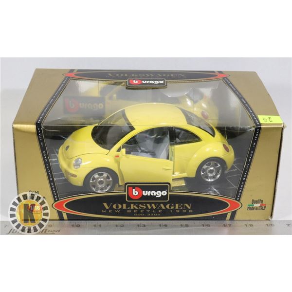 BURAGO VOLKSWAGEN NEW BEETLE 1/19 SCALE DIE CAST