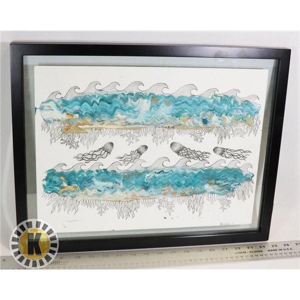 FRAMED ORIGINAL ARTWORK SIGNED BY ARTIST