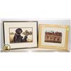 Image 1 : TWO FRAMED ART PIECES: FIRST TIME OUT BY J.LAMB,