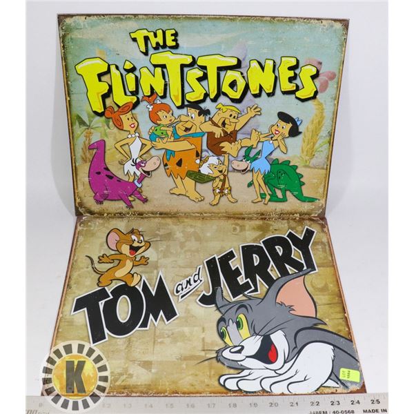 TWO METAL WALL ART PIECES