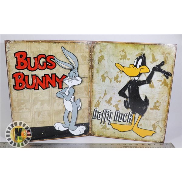 TWO METAL WALL ART PIECES