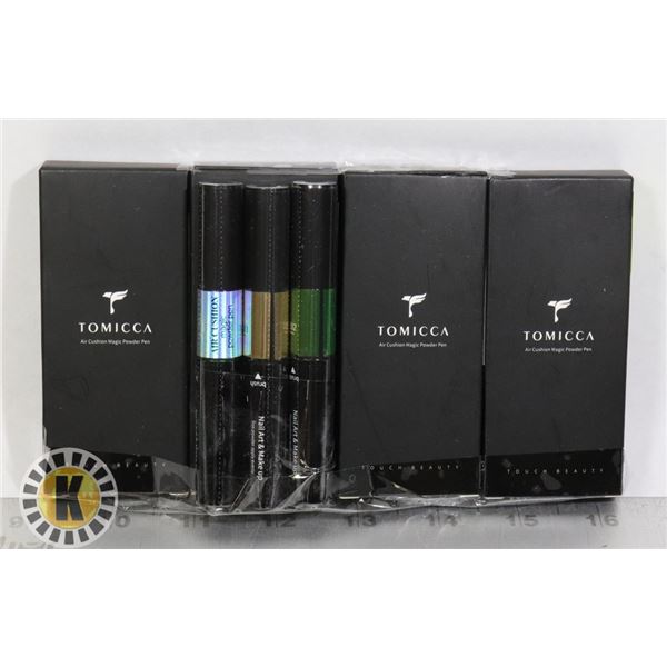 FOUR 3 PACKS OF TOMICCA AIR CUTION MAGIC POWDER