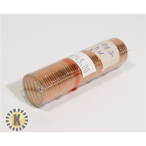 1982 BRILLIANT UNCIRCULATED ROLL OF CANADIAN PENNI