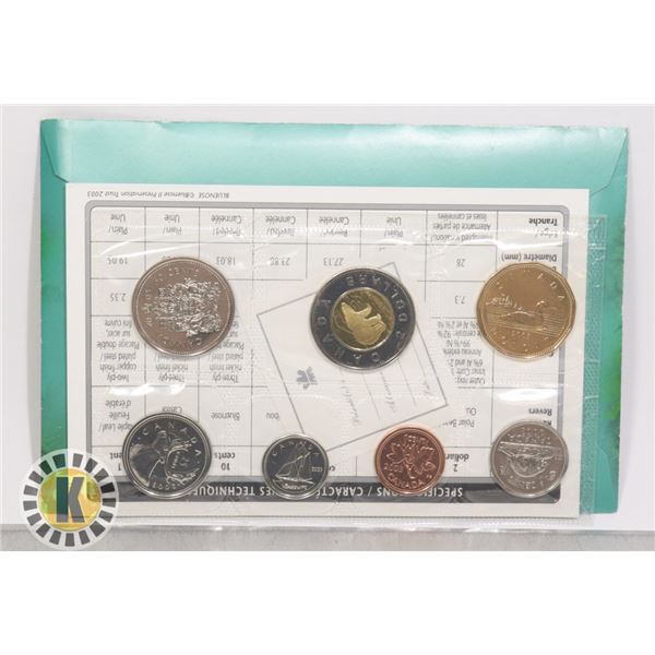2003 ORIGINAL RCM PROOF-LIKE COIN SET