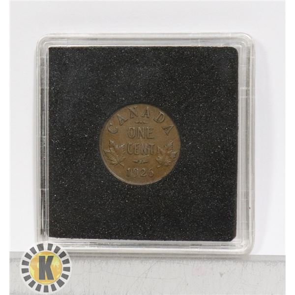 1926 RARE KEY DATE CANADIAN 1 CENT COIN