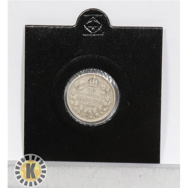 1919 KING GEORGE V SILVER CANADIAN 10 CENT
