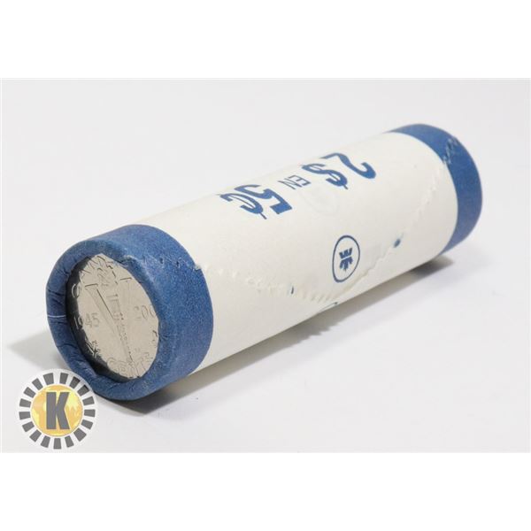 SEALED ROYAL CANADIAN MINT ROLL OF 2005 V NICKELS