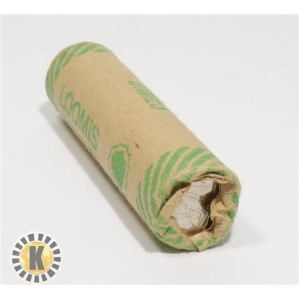 1982 BRILLIANT UNCIRCULATED ROLL OF CANADIAN 10 CE