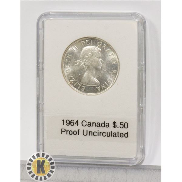 1964 CANADIAN SILVER 1/2 DOLLAR PROOF UNCIRCULATED