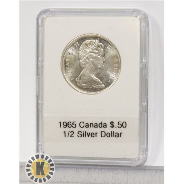 1965 CANADIAN SILVER 1/2 DOLLAR PROOF UNCIRCULATED